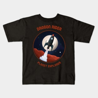 Dragon Rider - Planet explorer Kids T-Shirt